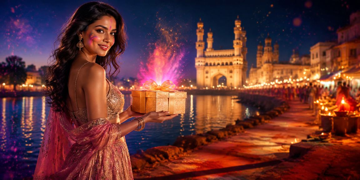 Players enjoying Teen Patti during Holi festival in Hyderabad