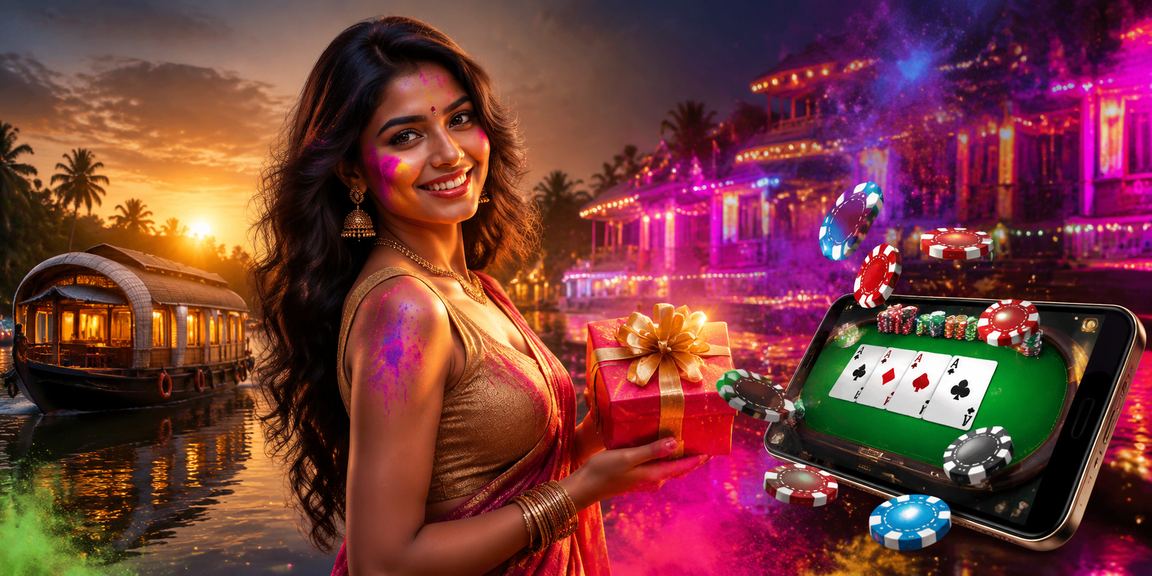 VIP members enjoying premium Teen Patti gaming during Holi festival