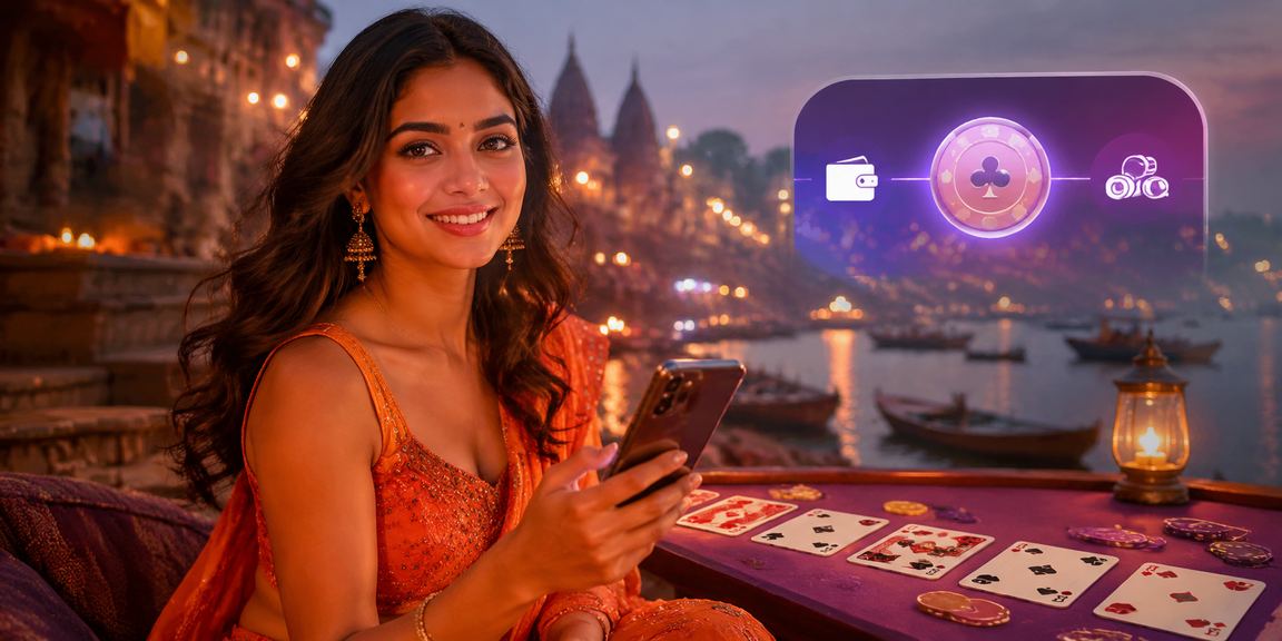 Traditional card games enjoyed by players near Varanasi ghat